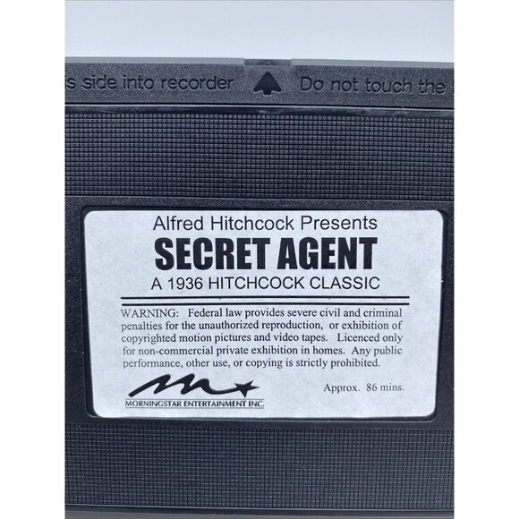 Alfred Hitchcock Presents Secret Agent VHS Tape Madeleine Carroll John Gielgud - Picture 5 of 7